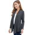thumbnail image 3 of Open Front Draped Long Sleeve Cardigan, 3 of 9