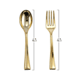 thumbnail image 3 of VEZEE Gold Mini Plastic Spoons 4.5" Great for Desserts, Sampling, or Appetizers: 576CT, 3 of 5
