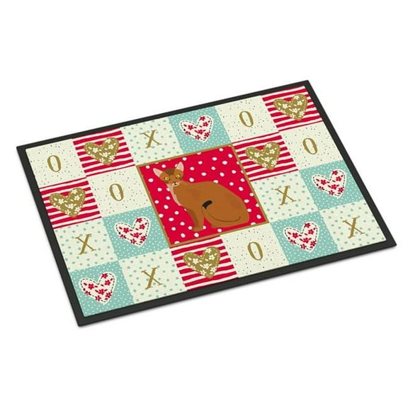 Abyssinian Cat Love Door Mat