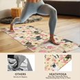 thumbnail image 4 of Pugs and Pioneer Flower Hot Yoga Mat Towel Non Slip for Hot Yoga - Quick-Drying Yoga Mat Cover with 4 Corner Pockets with Travel Bag - Hot Yoga Towel Non Slip 74"x26", 4 of 6