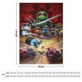 thumbnail image 3 of Manta de dibujos animados Ninjago, suave y acogedora manta de felpa esponjosa para niños, niñas y adultos jóvenes, cálida manta de franela para sala de estar, dormitorio, sofá cama de 50 x 60 pulgadas, 3 of 8