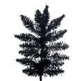 thumbnail image 2 of Vickerman 4.5' x 25" Flocked Black Fir Slim Artificial Unlit Christmas Tree., 2 of 3