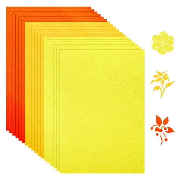 18Pcs 3 Colors Felt Fabric Sheets 0.5mm Thick Soft Nonwoven Squares Pre-Cut Sewing Felt Fleece Pack for DIY