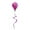 Purple, variant on MasteelfCA Colorful Hot Air Balloons Cloth Wind Spinners Outdoor Kindergarten Hanging Decor