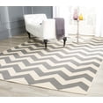 thumbnail image 3 of Safavieh Courtyard Bailey Chevron Indoor/Outdoor Area Rug, Gray/Beige, 8' x 11', 3 of 11