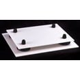 thumbnail image 4 of Versatile Clear Acrylic Display Case - Small Rectangle Box with Purple Risers and White Base 8.25" x 6" x 6.75" (A003-PR), 4 of 5