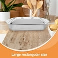thumbnail image 3 of HAMPPLIES Oven Tray Stainless Steel Baking Pan Grilled Food For Home Cooks 1 Set, 3 of 8