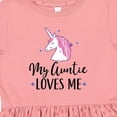 thumbnail image 4 of Inktastic My Auntie Loves Me Unicorn Girls Toddler Dress, 4 of 5