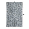 thumbnail image 3 of DecMode Living room Rectangle Geometric Modern Area Rug, Blue, 5' x 8', 1 - Piece, 3 of 8