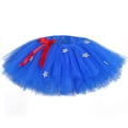 thumbnail image 5 of Falda de tul azul esponjosa con estrellas de Wonder Girl para fiesta de cumpleaños de niña pequeña, tutú para niños, disfraces de superhéroe de Halloween, 5 of 5