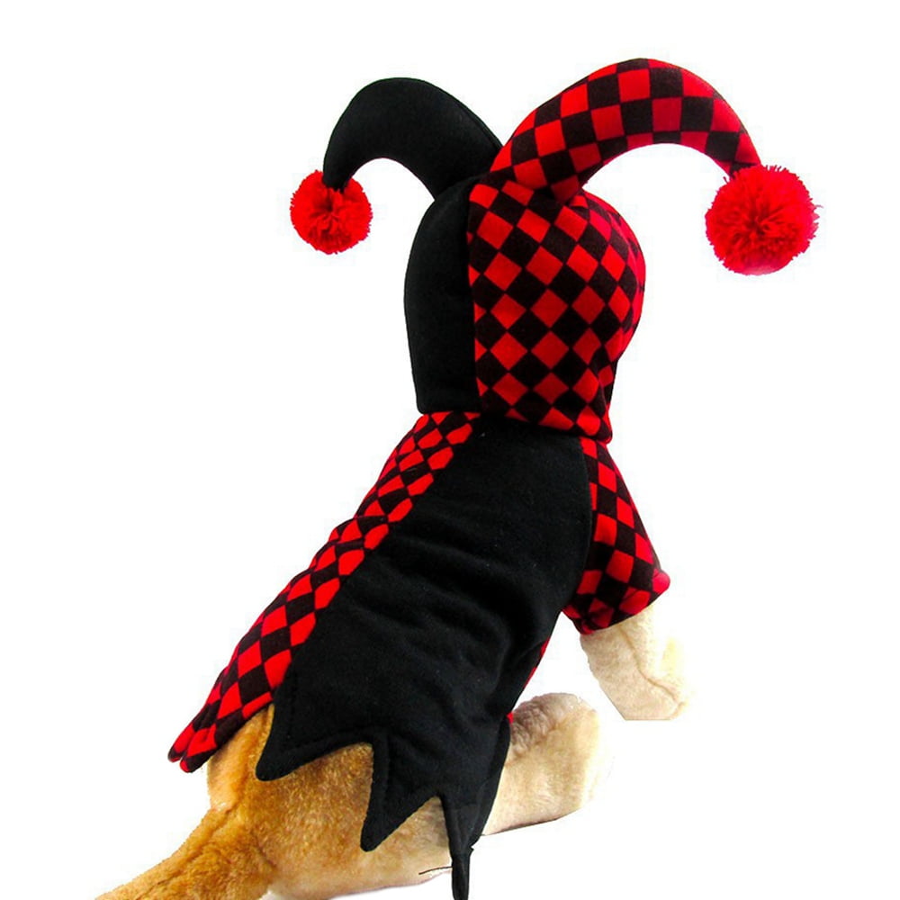 Joker Dog Cat Costumes, Pet Halloween Christmas Cosplay Dress Hoodie
