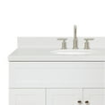 thumbnail image 5 of Ariel Hamlet 42 In. Oval Sink Bathroom Vanity With Carrara White Quartz Countertop 1.5 Edge In White, 5 of 11
