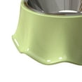 thumbnail image 3 of Cat Bowls Water Skirt Hem Shell and Non Slip Food Bowl Cute for Pet Supplies Green, 3 of 8