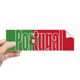 thumbnail image 1 of Portugal Drapeau Nom Rectangle Autocollant Carnet Fenêtre Autocollant, 1 of 1