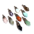 thumbnail image 5 of Natural Cone Hexagonal Crystal Pendant Chakra Wizard Hat Stone Point Pendulum, 5 of 5