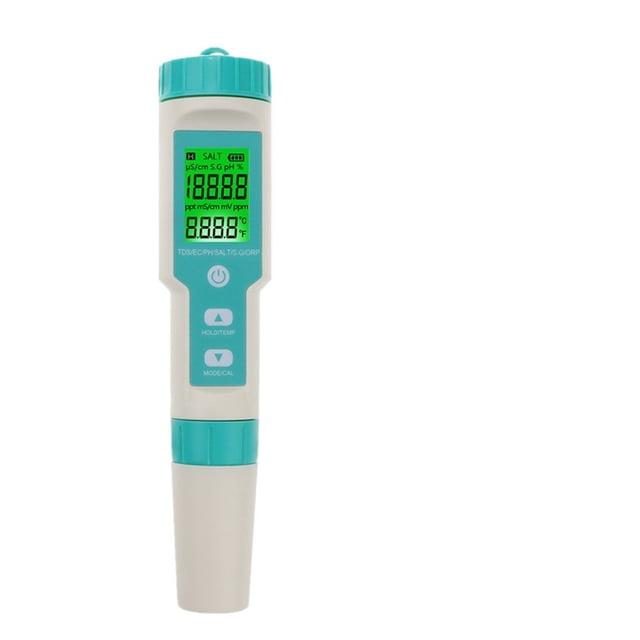COM-600 7 In 1 PH TDS EC ORP Salinity S. G Temp Meter Water Quality Monitor Tester IP67 For Drinking Water, Aquariums PH Meter