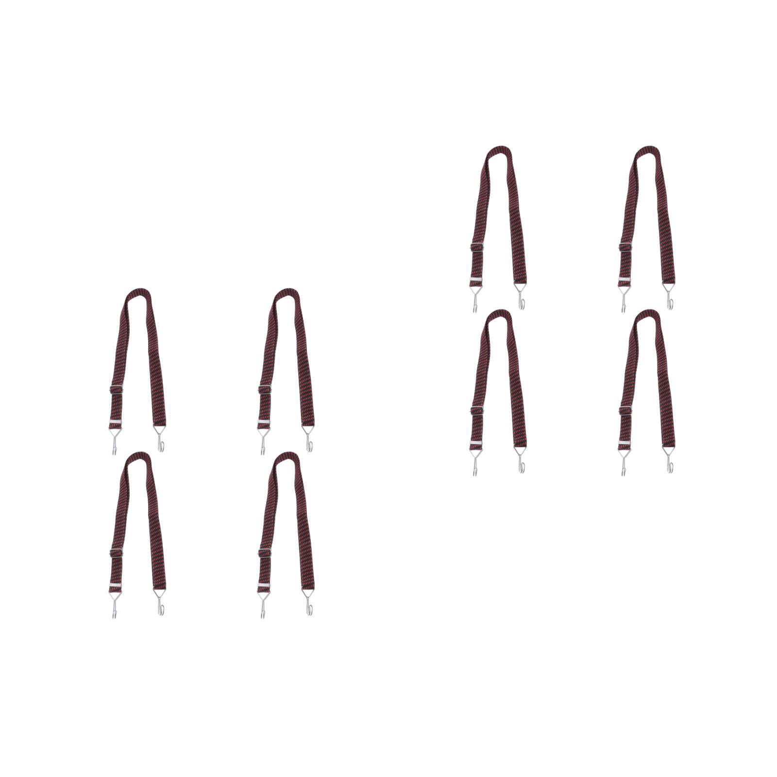 Masteelf 8 pcs  Adjustable Bungee Cords Long Flat Elasticity Ropes Heavy Duty Elastic Straps