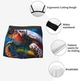 thumbnail image 3 of Pofeuu Ice Blue Ocean Sea Turtle Print Men’s Boxer Briefs, Moisture-Wicking Underwear, Regular,Trunk-Large, 3 of 5