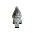 thumbnail image 4 of FLORAL Asha Women Wide Width Evening Dress Shoes for Wedding, Prom, Dinner SILVER 5, 4 of 6
