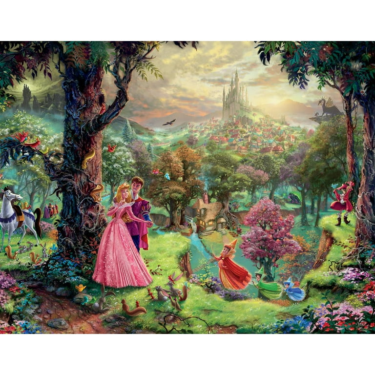 Ceaco - 4 In 1 Disney Collection - Kinkade Princesses Jigsaw