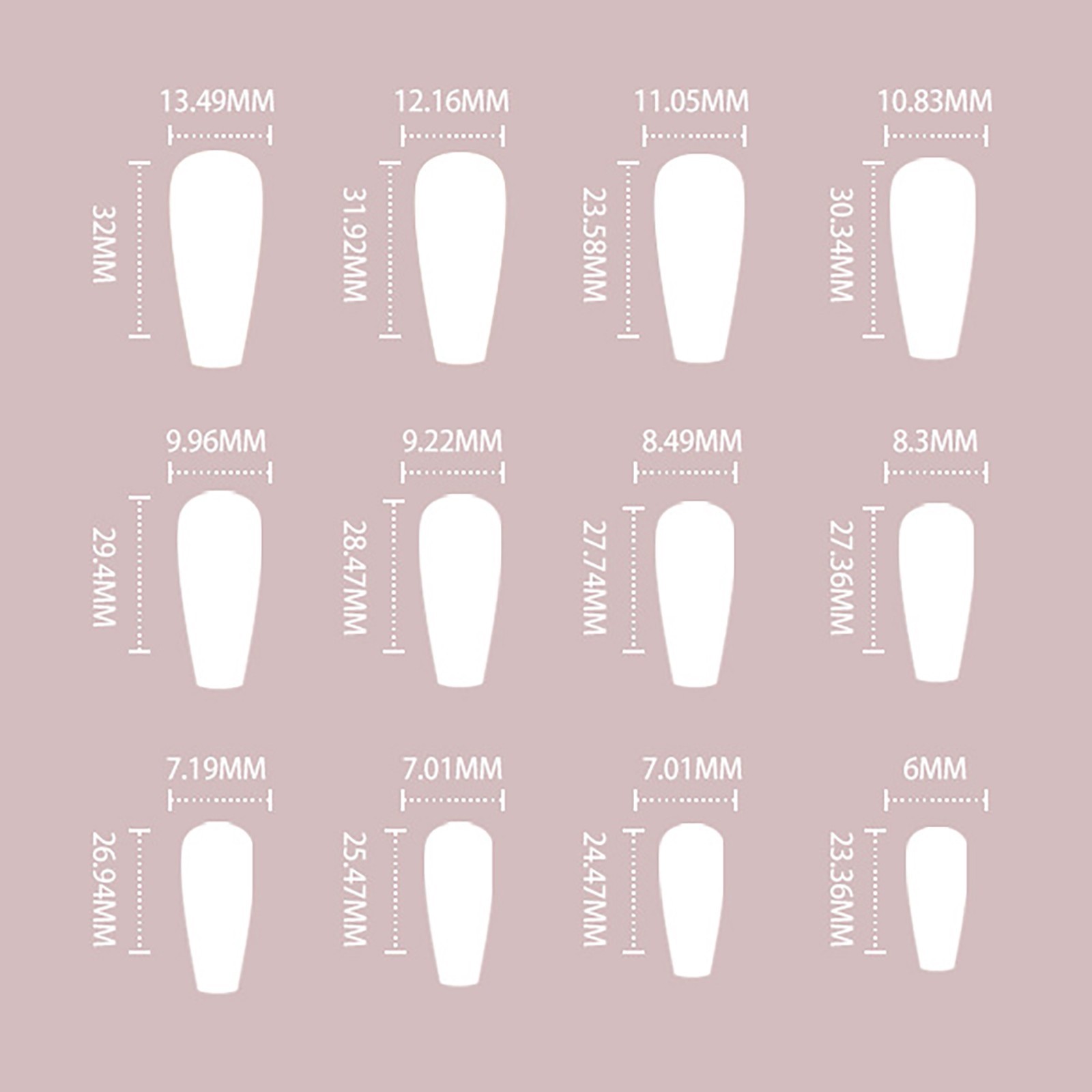 WANGJIAOID Square Type Nail Long Pearl Nails Acrylic Nails For Women ...