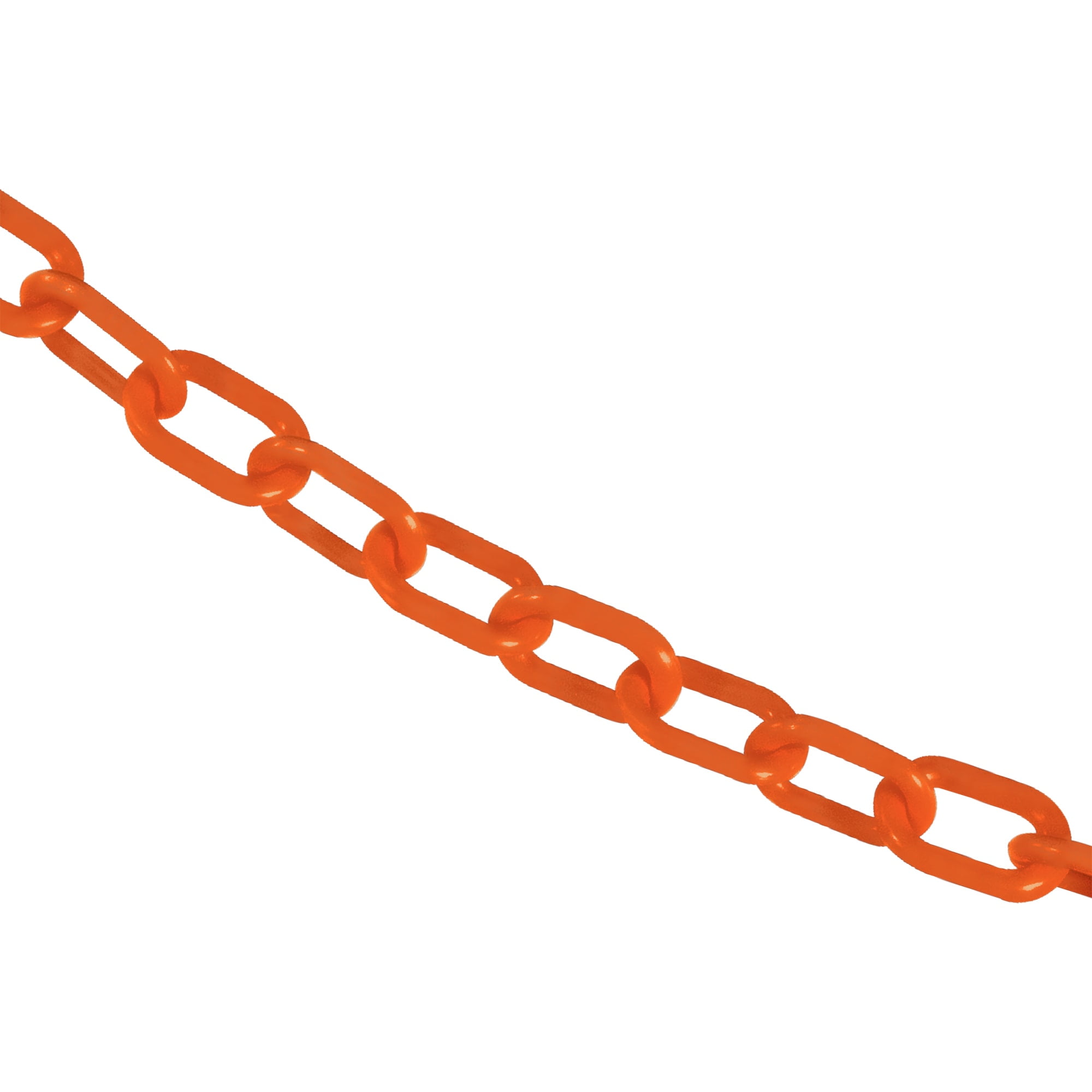 1 Inch x 50 Feet Safety Orange Plastic Safety Chain