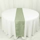 Efavormart 12" X 108" Accordion Crinkle Taffeta Table Runner - Sage Green - Perfect for Wedding ...