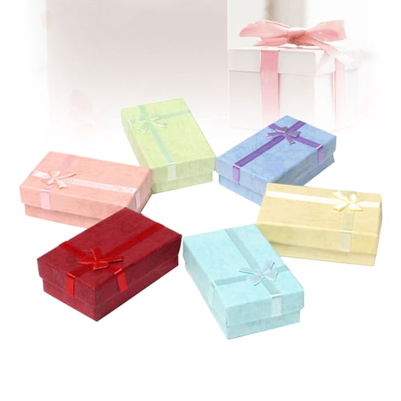 LEORX 6Pcs Trinket Box with Lid for Jewelry Storage 3.14X1.97X0.98In