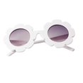 thumbnail image 1 of TISHITA Rétro Enfants Mignons Lunettes de Soleil d'Été Lunettes en Forme de Fleur 400 Protect Blanc, 1 of 8