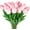 Light Pink, variant on 20pcs Artificial Tulips Flowers, Real Touch Fake Tulips, PU Tulips Flowers for Home Kitchen Wedding Party DIY Decorations