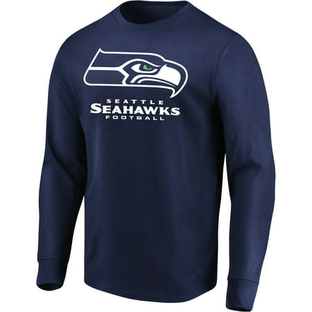 Men's Majestic College Navy Seattle Seahawks Our Team Long Sleeve (Best College Cheer Teams)