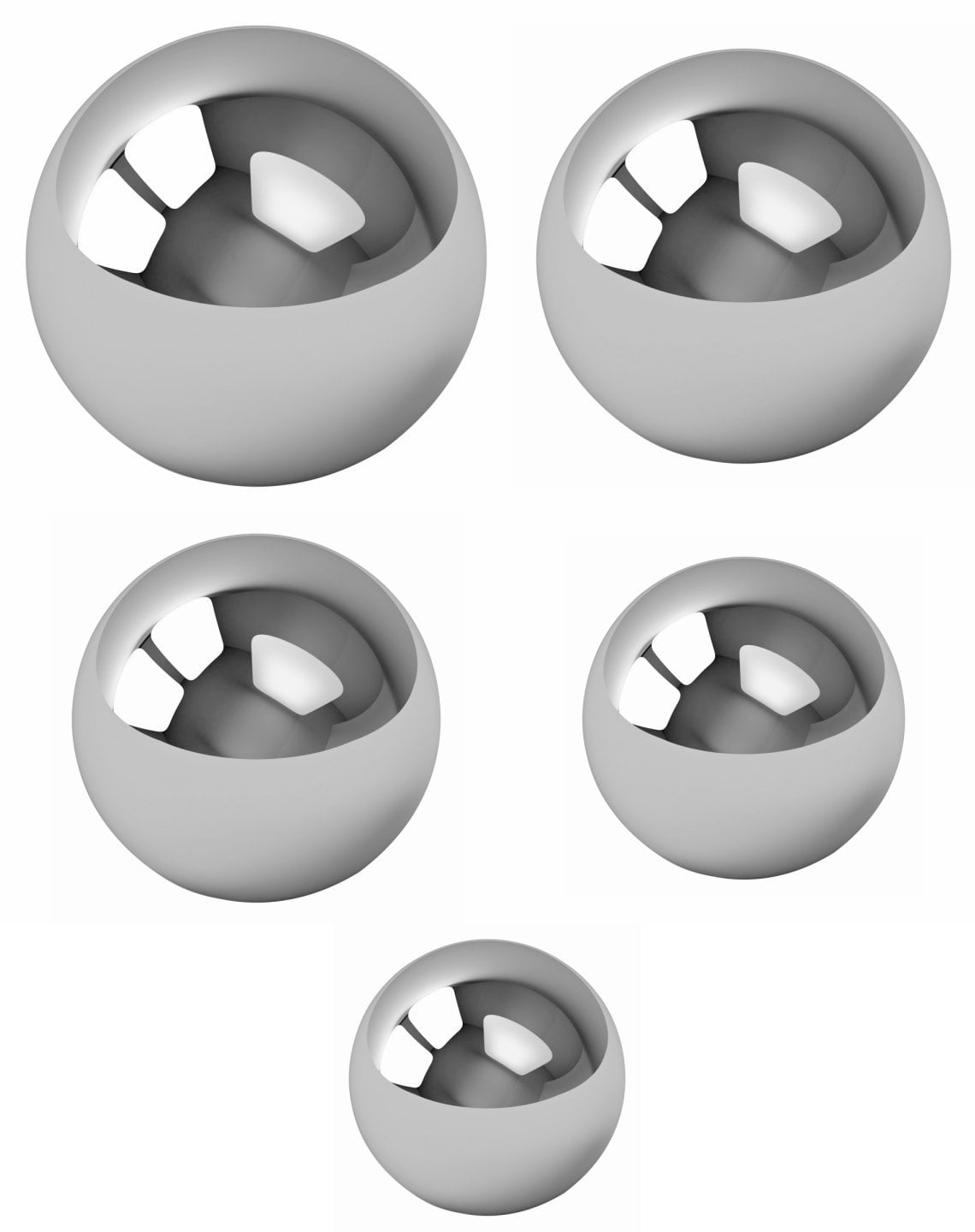 1/8 Inch Chrome Steel Ball Bearings G25-500 Balls 