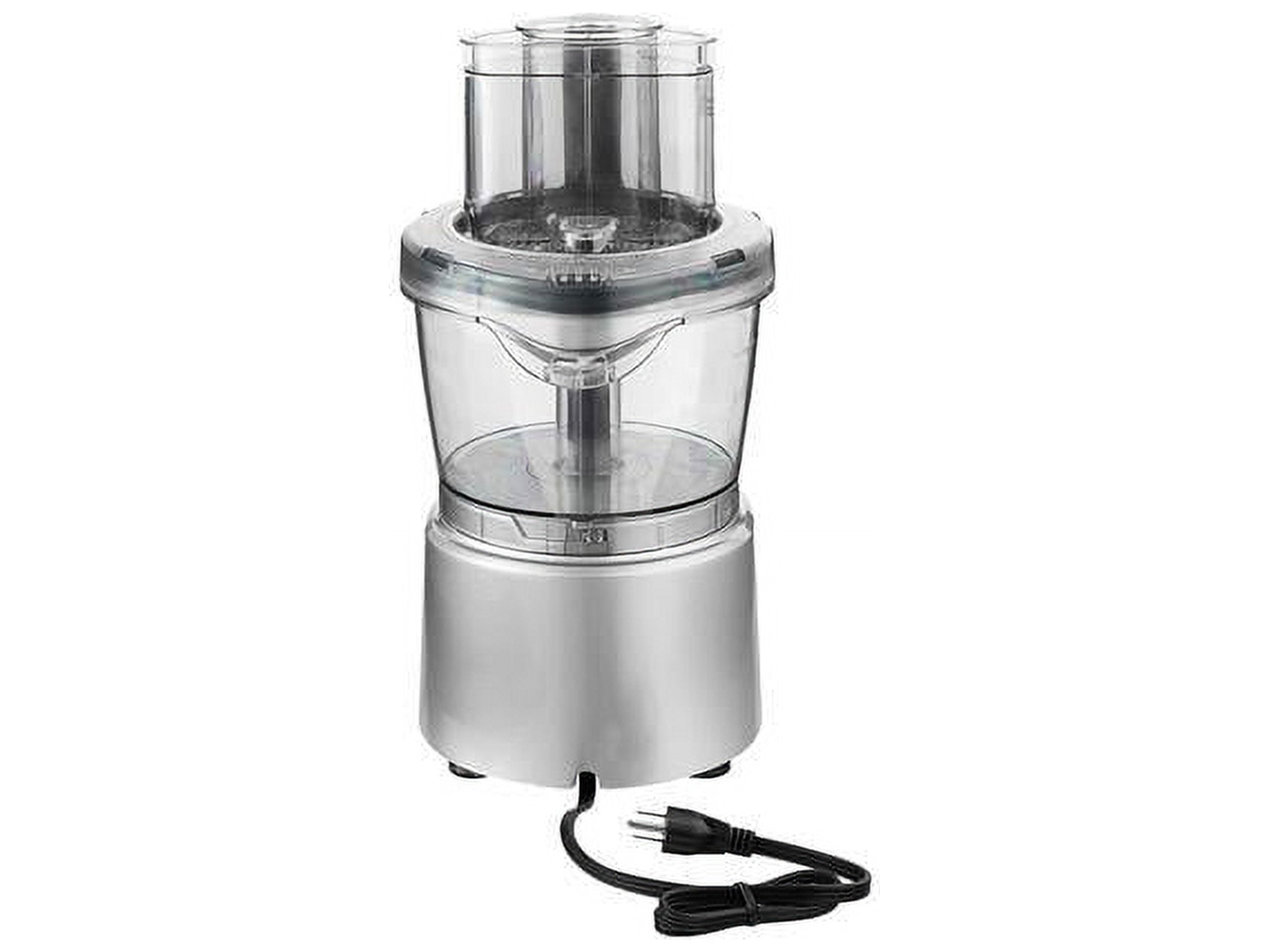 Professional Food Processor, Decen 12 Cup Food Processors with 4 Speed Function 4 in 1, 600W, Black, Size: 15.94 x 10.74 x 11.22