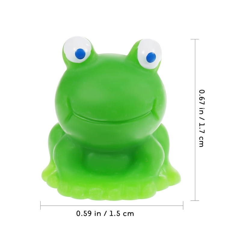 100 Pcs Small Frogs Ornaments Adornments Props Bulk Cake Child