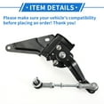 thumbnail image 7 of Unique Bargains Air Suspension Ride Height Level Sensor Compatible for Lexus IS250 IS350 2006-2008, Durable ABS Plastic Black Front Left Side Headlight Level Sensor, 7 of 7