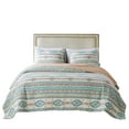 thumbnail image 4 of Barefoot Bungalow Southwestern Turquoise Cotton Quilt Set, Twin - Breathable, 4 of 7