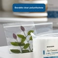 thumbnail image 3 of McKesson Zip Closure Bags - Disposable Clear Bag with Reclosable Zipper, 4 in x 6 in, 100 Count, 40 Packs, 4000 Total, 3 of 11