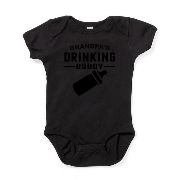 CafePress - Grandpas Drinking Buddy Body Suit - Cute Infant Bodysuit Baby Romper - Size Newborn - 24 Months