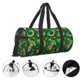 thumbnail image 3 of Fotbe Cat St Patrick's day Bolsa Deportiva de Lona Plegable con Estampado, Bolsa de Gimnasio con Bolsillo Seco/Húmedo, Bolsa de Viaje Ultraligera de Gran Capacidad, 3 of 6