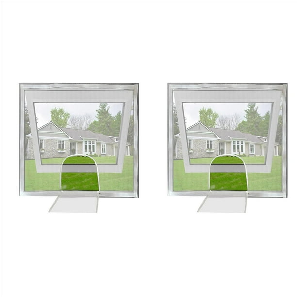 2X Kit de Reemplazo de Mosquitero Ajustable con Abertura con Cremallera, Mantiene Alejados A los Mosquitos, Redes de Protección Insectos para el Hogar