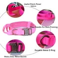 thumbnail image 4 of Collar táctico para perros Xqpetlihai, militar, ajustable, nailon, rosa, 4 of 7