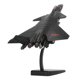 thumbnail image 3 of Modelo de avión de metal elaborado con accesorios de soporte Modelo de avión de combate de metal de aleación decorativa Negro, 3 of 5