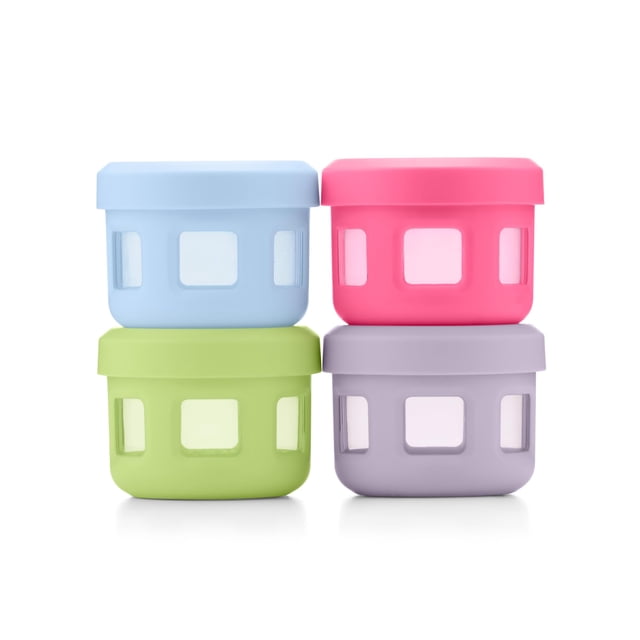 Envases para condimentos Ello, reutilizables y a prueba de fugas, paquete de 4 unidades, 120 ml