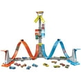 thumbnail image 4 of Hot Wheels Loop & Launch Toy Car Trick Play Set with 1 Car and 2 Ramps, 4 of 8