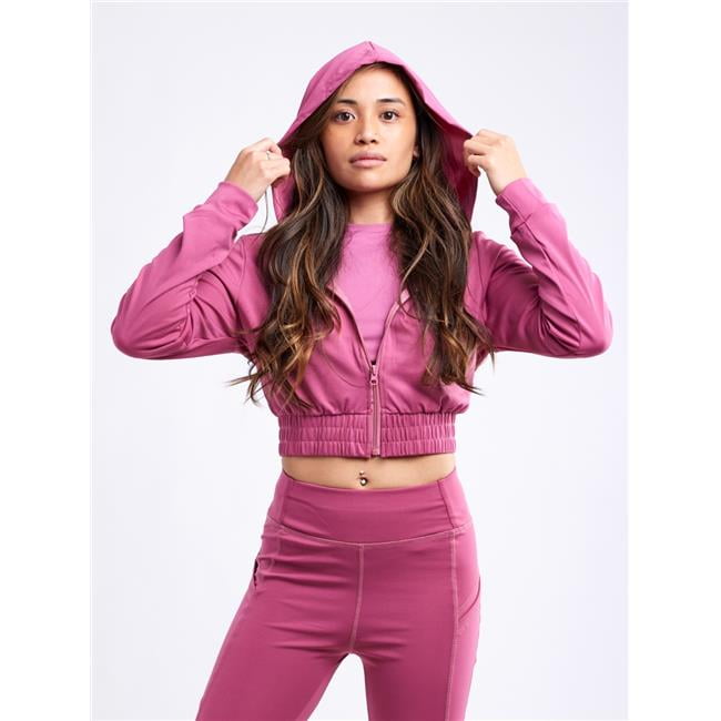 cropped zip up jacket athletic