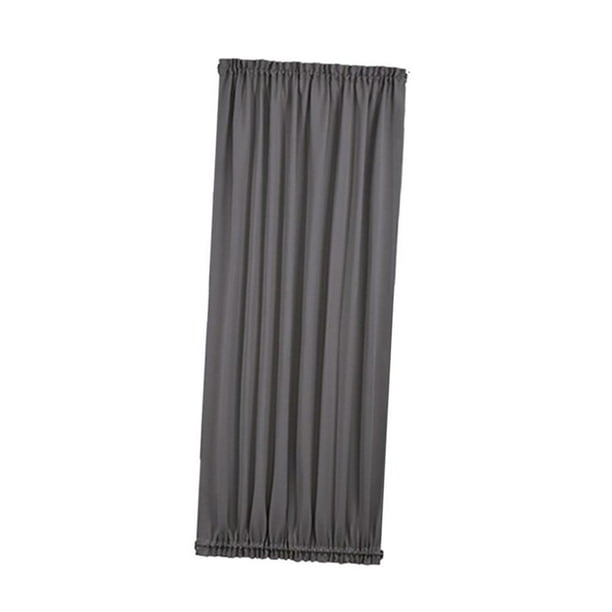 Cortina para puerta francesa con bolsillo para varilla - Panel de puerta opaco de 54 x 72 pulgadas para ventana gris