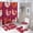 style-722, variant on Colorful Cute Valentines Chicken Hearts 4 Piece Decor Shower Curtains Sets Rug Toilet Lid Cover And Non-Slip U Shape Mat Cute Rooster Chickens Waterproof Shower Curtain for Bathtub Decor