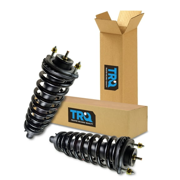 TRQ Quick Loaded Complete Shocks Strut Spring Assembly Front LH RH Pair Set 2pc SCA61064 Fits select: 2004-2008 CHEVROLET TRAILBLAZER LS/LT, 2002-2009 GMC ENVOY
