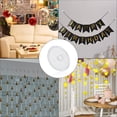 thumbnail image 4 of 100 Pack Self-Adhesive Ceiling Hooks for Hanging, NOGIS Sticky Damage-Free No-Drill Ceiling Discs, Removable Transparent Wall Hanger for Festival Wedding Birthday Christams Decor (3cm/1.18inch), 4 of 7