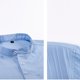 thumbnail image 4 of Blusa y camisa de manga larga con cuello alto para hombre, informal, de color liso, con cuello alto, manga larga, bolsillo con medio botón, blusa de poliéster para hombre, 4 of 7